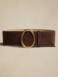 Ravello Suede Waist Belt | Banana Republic Women's Belts, Wide Leather Belt, Gold Belts, Suede Belt, Designer Belts, Casual Belt, Brown Belt, Wide Belt, Nubuck Leather