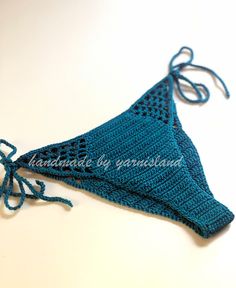 Handmade Triangle Top Swimwear, Handmade Beachy Swimwear With Triangle Top, Handmade Triangle Top Swimwear For Summer, Handmade Summer Swimwear For Pool, Handmade Beachwear Swimwear For Poolside, Handmade Poolside Swimwear Beachwear, Handmade Poolside Beachwear Swimwear, Bohemian Crochet Swimwear For Swimming, Bohemian Crochet Swimwear