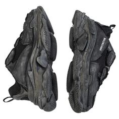 Footwear balenciaga triple s sneakers in black material: 52% polyester 48% polyurethane france Balenciaga Triple S Sneakers, Balenciaga Men, Black Balenciaga, Balenciaga Shoes, Balenciaga Triple S, Golf Bags, Leather Glove, Sneakers Black, Womens Sneakers