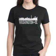 Washington, DC Skyline on CafePress.com Dc Skyline, Washington Dc Skyline, Womens Tshirt, Summer Fashion Outfits, Vintage Style Outfits, Cafe Press, Washington Dc, Shirt Design, Classic T Shirts