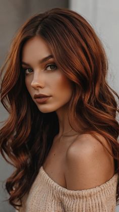 fall hair colors dark coppers Dynamic Hair, Long Auburn Hair, Auburn Hair Color, Chestnut Hair