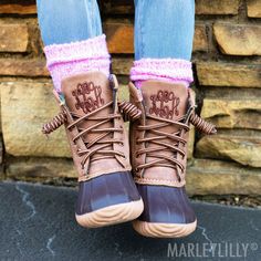 Kids duck boots + NEW pink socks 💕 Cute Winter Outdoor Boots, Cute Winter Boots For Outdoor, Cute Outdoor Boots For Winter, Cute Outdoor Winter Boots, Cute Brown Winter Boots, Duck Boot Socks, Socks For Boots, Grey Socks, Cozy Boots