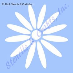 a white flower on a blue background