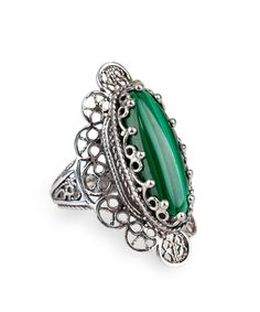 925 Sterling Silver Genuine Green Malachite Gemstone Oval Statement Ring Women Malachite Jewelry Gifts Boxed for Her Material: 925 Sterling Silver Genuine Malachite Gemstone Dimensions: 22 mm x 8 mm, Approximate Total Carat Weight: 10 Ring Face Length: 1.35 inches, Width: 0.70 inches Comes with a gift pouch & box Free Domestic Shipping This will come in a designer pouch, put in gift box and a romance card. It is a gift that will create memories for years to come. For this particular ring if Elegant Malachite Gemstone Ring, Formal Oval Malachite Jewelry, Stamped 925 Emerald Jewelry, Elegant Malachite Ring Jewelry, Elegant Silver Malachite Jewelry, Silver Emerald Rings With Oval Cabochon, Handmade Malachite Ring Jewelry, Silver Malachite Rings As Gift, Silver Malachite Gemstone Ring