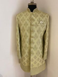 Mens sherwaniNehru jacketmens kurta pyjamaGroom | Etsy Elegant Pista Green Sherwani For Eid, Pista Green Sherwani With Pallu For Formal Occasions, Formal Embroidered Pista Green Bandhgala, Elegant Pista Green Bandhgala For Diwali, Formal Pista Green Nehru Jacket For Festive Occasions, Traditional Pista Green Sherwani For Formal Occasions, Pista Green Long Sleeve Sherwani For Ceremonial Occasions, Formal Pista Green Sherwani For Eid, Pista Green Sherwani For Formal Festive Occasions