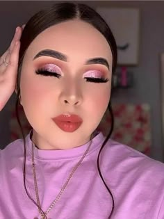 Pink Glam Makeup, Eye Makeup Images, Eye Makeup Designs, Elegant Makeup, Eye Makeup Art, Baddie Makeup, Makeup Obsession, Pink Makeup