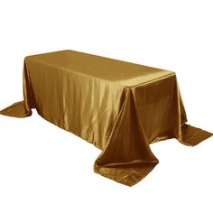 an image of a gold table cloth