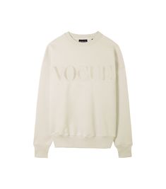 VOGUE Sweatshirt Pearl with logo embroidery – Vogue Official Store Vogue Collection, Logo Embroidery, Embroidery Logo, Official Store, Round Neckline, Organic Cotton, Relaxed Fit, Vogue, Embroidery