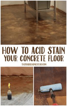 how to acid stain your concrete floor