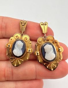 ad eBay - Find many great new & used options and get the best deals for Antique Victorian Etruscan 14k Yellow Gold Carved Hard Stone Cameo Earrings at the best online prices at eBay! Free shipping for many products! Collectible Victorian Oval Earrings, Victorian Oval Earrings For Collectors, Victorian Cameo Earrings Collectible, Antique Oval Collectible Earrings, Antique Oval Earrings For Collectors, Victorian Cameo Yellow Gold Earrings, Gold Cameo Earrings For Collectors, Victorian Cameo Earrings For Formal Occasions, Cameo Earrings