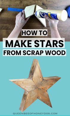 how to make stars from scrap wood