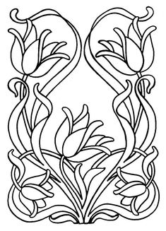 a black and white drawing of flowers with swirls in the middle, on a white background