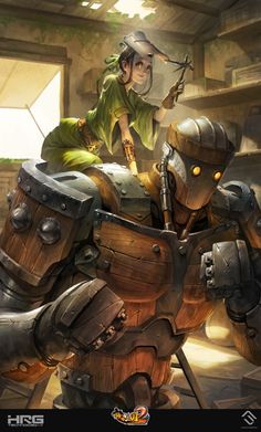 Dnd Art, Steampunk Art, Robot Art, Fantasy Concept Art, 판타지 아트