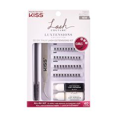 KISS Lash Couture Luxtensions All-In-One Kit  KISS Lash Couture Luxtensions All-In-One Kit  |  Sally Beauty Semi Permanent Lashes, Kiss Lashes, Lash Extension Kit, Strawberry Blonde Hair Color, Diy Lash Extensions, Faux Lashes, Black Lashes, Strawberry Blonde Hair, Lash Adhesive