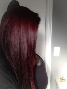 Purple Red Hair, Pelo Color Borgoña, Pelo Color Vino, Colored Hairstyles, Rambut Brunette, Wine Hair, Hair Color Burgundy, Dark Red Hair, Long Red Hair