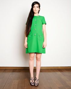 Green pocket mod dress A line button dress 60s custom made Casual Green A-line Shirt Dress, Chic Green Knee-length Short Sleeve Dress, Chic Fitted Green Short Sleeve Dress, Chic Green Fitted Short Sleeve Dress, Fitted Green Short Sleeve Dress For Spring, Chic Green Short Sleeve Summer Dress, Chic Green Short Sleeve Dress, Green Buttoned Mini Dress For Work, Green A-line Casual Shirt Dress