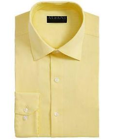 Add the Alfani Bedford Cord classic fit dress shirt to your work week rotation to ensure a timeless look. New with tags Sugg retail - $60.00 Color - Canary yellow Size - XL 17-17.5 34-35 Classic fit, also known as a regular fit, offers a generous cut throughout the chest and waist for overall ease; features standard armholes and fuller sleeves Wicking fabric helps evaporate moisture Stretch Spread Collar Wrinkle resistant fabric requires little ironing 2-way stretch fabric Spread collar Cotton/n Yellow Dress Shirt, Cord Dress, Shirt Collar Styles, Fitted Dress Shirts, Well Groomed Men, Canary Yellow, Button Front Dress, Review Dresses, Plus Size Activewear