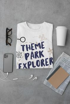 Theme Park explorer t-shirt perfect for theme park lovers, enthusiasts, and first time visitors going on their first or next theme park adventure. This classic unisex jersey short sleeve tee fits like a well-loved favorite. Soft cotton and quality print make users fall in love with it over and over again. These t-shirts have-ribbed knit collars to bolster shaping. The shoulders are tapered for a better fit over time. Dual side seams hold the garment's shape for longer.  .: Made with 100% Airlume combed and ring-spun cotton, a lightweight fabric (4.2 oz/yd² (142 g/m that is easy to layer, breathable. Perfect for active and leisure wear.  .: The retail fit that is perfect for casual and semi-formal settings. The crew neckline adds a classic, neat style that's perfect for accessorizing. .: Be Prism Color, Casual Shirt, Leisure Wear, Theme Park, Jersey Shorts, San Jose, Print Making, Short Sleeve Tee, Ribbed Knit