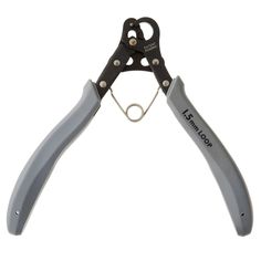 a pair of pliers with black handles and grey handles are shown against a white background