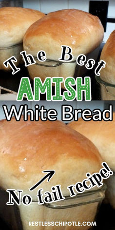 A collage of amish white bread images. Slow Cooker Bread, Chia Pudding Recipes, Baking Bread, Fool Proof Recipes