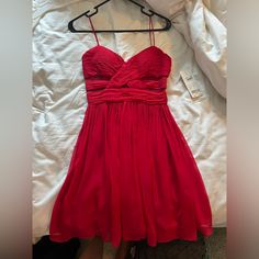 - 22 Inches Arm Pit To Bottom Red Mini Dress, Adrianna Papell, Mini Dress, Womens Dresses, Red, Women Shopping, Dresses, Color