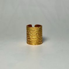 18k gold-plated copper resizable handmade ring made in an Egyptian factory  20% donated to Save the Children Does not tarnish easily Copper Ring, Copper Rings, Rings Statement, Handmade Ring, Statement Rings, Jewelry Rings, 18k Gold, Gold Plate, Copper