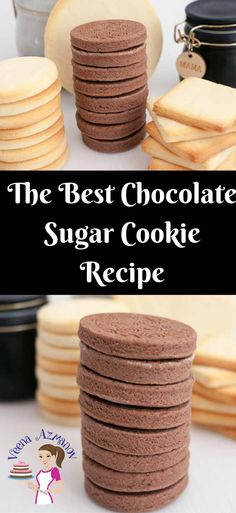 the best chocolate sugar cookie recipe is made with only 3 ingredients and it's so easy to make