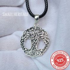 925 Sterling Silver Tree of Life Viking Yggdrasil Necklace Mjolnir Pendant Free Shipping From USA within one business day (USPS). Brand New, High Quality, Beautiful and Unique 925 Sterling Yggdrasil Necklace 925 Sterling Silver Tree Of Life Amulet Package Includes: Sterling Silver Pendant + Sterling Silver Chain + Gift Box Actual photos of the item Specifications: Pendant Size: Height & Width 1.2 x 0.8 inches | 30 mm x 21 mm Pendant + Chain Weight: 0.18 Oz | 5.2 gram Metals Type: 925, Sterli Viking Style Sterling Silver Round Pendant Jewelry, Viking Sterling Silver Pendant Jewelry, Viking Style Sterling Silver Pendant, Viking Style Sterling Silver Pendant Jewelry, Symbolic Sterling Silver Tree Of Life Jewelry, Symbolic Tree Of Life Sterling Silver Jewelry, Adjustable Viking Style Jewelry Gift, Viking Pendant Jewelry Gift, Viking Style Sterling Silver Nickel-free Necklace