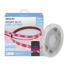 the smart wifi led strip is in its package