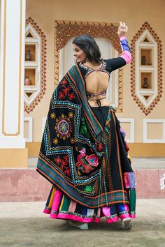 Description Elevate your Navratri style with our Beautiful Black Printed Viscose Rayon Lehenga Choli. Made with soft and breathable fabric, this traditional ensemble features intricate prints that exude elegance. Complete the look with the included dupatta and be the center of attention at any festive occasion. About: Color Black Fabric Viscose Rayon & Cotton Embroidery Mirror embellishments, Theard Work Chest 38 Lehenga Length 45 Sleeve Length 26 Please note: Originally Stitched in 38 but can a Mirror Work Chaniya Choli, Chaniya Choli For Navratri, Choli For Navratri, Garba Outfit, Sequence Blouse, Dress Saree, Saree Petticoat, Embroidery Mirror, Full Sleeve Blouse