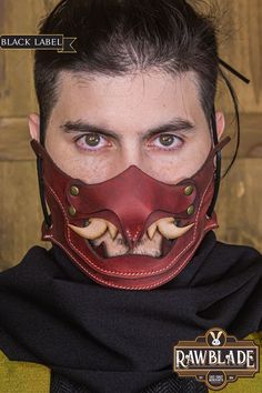 The Mempo Matsu is a high quality leather mask designed for comfort and versatility, suitable for different character types beyond oriental themes. Its intricate construction and unique pattern ensure an excellent fit, secured by leather laces on each side. Perfect for cosplay or other role play.