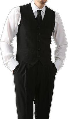 Formal Sleeveless Blazer With Button Closure, Classic Semi-formal Tuxedo With Button Closure, Classic Tuxedo With Button Closure For Semi-formal Occasion, Formal Notch Lapel Vest With Buttons, Classic Formal Vest With Button Closure, Elegant Business Vest With Buttons, Formal Vest With Notch Lapel And Button Closure, Elegant Black Three-piece Suit With Buttons, Semi-formal Black Vest With Buttons