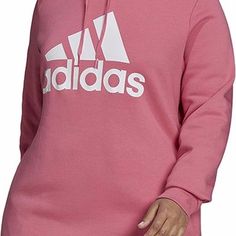 100% Cotton Imported Pull On Closure Machine Wash Women's Go-To Hoodie Made From Soft Fleece Regular Fit For Easy Everyday Wear; Soft Feel Drawcord Hood Pulls Tight For Extra Warmth Adidas Fleece Sweatshirt For Spring, Adidas Hoodie For Winter, Adidas Athleisure Hoodie, Adidas Long Sleeve Fleece Sweatshirt, Pink Cotton Sports Hoodie, Pink Fleece Hoodie Sportswear, Sporty Pink Cotton Hoodie, Army Green Sweater, Adidas Cropped Hoodie