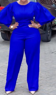 Material: PolyesterMaterial: SpandexPattern: Wide Leg PantsFit Type: LOOSELength: Full LengthItem Type: JumpsuitsThickness: STANDARDType: JumpsuitsPant Length(cm): Full LengthFIT: ***Order one size up for a looser fit.*** African Jumpsuit, Overalls Casual, Jumpsuit Fall, Plus Jumpsuit, Elegante Y Chic, Jumpsuit Casual, Solid Jumpsuit, Solid Color Jumpsuits, Jumpsuit Elegant