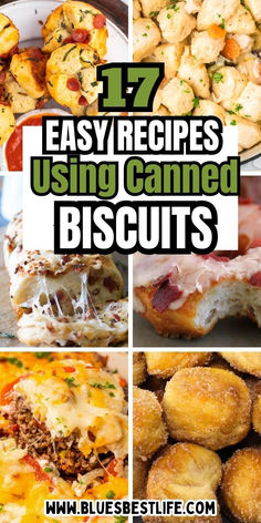 A collection of recipes using canned biscuits. Biscuits Appetizers, Recipes Using Canned Biscuits, Grands Biscuit Recipes, Canned Food Recipes