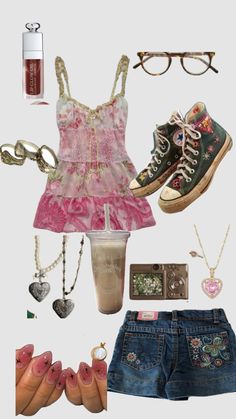 Thrifting Style, Gg Outfits, Yeri Mua, Oc Inspo, Girly Style, Other Outfits, Jewelry Outfit, Girly Fashion