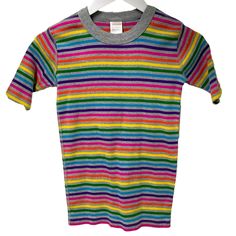 New Hanna Andersson Rainbow Stripe Short Johns Size 14-16 Washed, Never Worn Short-Sleeve Cotton Pajamas Are Supersoft And Breathable, Made To Hand Down Again And Again. Hypoallergenic & Eczema-Friendly Sensory-Friendly Scratch-Free Seams That Lay Flat On The Skin Like New Wash After Wash Oeko-Tex Standard 100 Certified Safe From Hundreds Of Harsh Chemicals Multicolor Spring T-shirt For Playwear, Playful Multicolor Tops For Loungewear, Striped Short Sleeve Tops For Playwear, Multicolor Crew Neck Top For Playtime, Multicolor Spring T-shirt For Play, Multicolor Short Sleeve T-shirt For Play, Multicolor Short Sleeve T-shirt For Playwear, Sensory Friendly, Cotton Pajamas