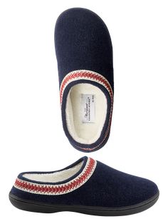 Are They Slippers or Clogs? We Think These Ultra-Comfortable Clogs Are Both Modern Viking, Wool Clogs, Women's Cowboy Boots, Blue Slippers, Vermont Country Store, Women Footwear, Slippers For Men, Clog Slippers, Felted Slippers