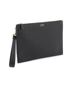 Tom Ford Leather Flat Pouch | italist Designer Everyday Pouch Clutch, Luxury Pouch With Zipper Closure For Daily Use, Luxury Pouch With Zipper For Daily Use, Classic Leather Pouch With Soft Leather, Classic Leather Pouch For Formal Occasions, Designer Clutch Pouch For Everyday, Designer Everyday Clutch Pouch, Formal Soft Leather Pouch, Luxury Pouch For Daily Use With Zipper Closure