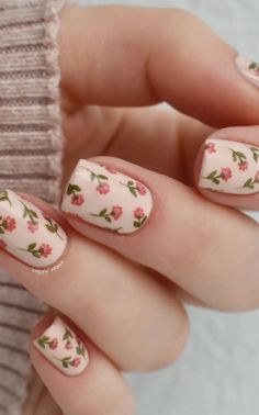 Looking for some flower nail designs? Check out this list of 35+ simple and cute flower nails! Perfect for gel, acrylic, and natural nails. From beautiful French tips to vibrant pink, white, blue, yellow, and green hues, these floral nail designs will add a touch of beauty to your fingertips. Plus: spring nails, summer nails.  (📷 amber_nailart IG) Nails Pink Flowers, Nail Stamping Ideas, Fairy Oc, Summer Nails Colors Designs, Nails Flowers, Simple Spring Nails, Cute Short Nails, Diy Acrylic Nails