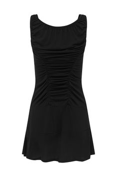 The Bobby Dress is a slim fit, mini length dress, featuring a V style neckline and ruch detailing down the centre front. Cocktail Dress With Ruched Back In Elastane, Cocktail Dresses With Ruched Back, Elastane Dresses With Ruched Sides For Night Out, Chic Dress With Ruched Sides, Evening Mini Dress With Gathered Neckline, Sleeveless Mini Dress With Gathered Neckline For Date Night, Fitted Knee-length Mini Dress With Gathered Neckline, Knee-length Ruched Mini Dress, Elastane Mini Dress With Ruched Bodice For Night Out