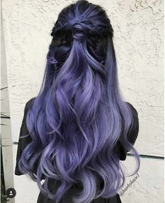 Silver Lavender Hair, Lilac Hair, Lavender Hair, Ombré Hair, Hair Color Purple, Trendy Hair Color, Ombre Hair Color, Halloween Hair, Lace Hair