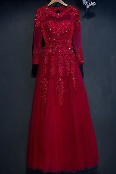 Fitted Long Sleeve Ball Gown For Gala, Long Sleeve Lace Evening Dress For Banquet, Long-sleeve Lace Gown For Banquet, Long Sleeve Formal Ball Gown With Sweep Train, Long Sleeve Dresses For Wedding And Prom Season, Formal Floor-length Tulle Mother Of The Bride Dress, Tulle Gown For Wedding And Party Season, Festive Fitted Formal Wedding Dress, Lace Evening Dress For Wedding