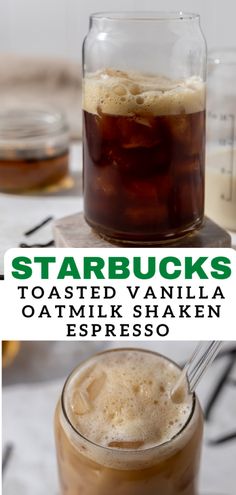 starbucks's toasted vanilla oat milkshake espresso is the perfect way to start your morning