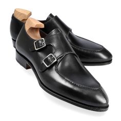 DOUBLE MONK STRAP IN BLACK DEMASQUABLE Luxury Black Monk Strap Shoes For Galas, Luxury Black Monk Strap Shoes With Leather Sole, Luxury Black Monk Strap Shoes With Goodyear Welt, Luxury Black Monk Strap Shoes For Formal Occasions, Elegant Black Monk Strap Shoes For Galas, Black Luxury Monk Strap Shoes With Tang Buckle, Luxury Black Monk Strap Shoes With Tang Buckle, Classic Black Monk Strap Shoes For Galas, Mens Monk Strap Shoes