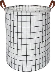 PRICES MAY VARY. Storage Bin Size:15.7(D) * 19.7(H) inches,perfect basket for baby hamper, kid's toys bins,toy basket,laundry hamper for boys and girls,even as a aesthetic room decor. MATERIAL:The white aesthetic laundry basket is made of canvas and linen + waterproof PE coating lining ,and equip with two strong handles makes the laundry hamper easy to move,convenient and durable. FEATURE:The black and white striped design of clothes hamper is fashionable and stylish.Collapsible laundry bin can Aesthetic Laundry Basket, Room Decor White, Baby Laundry Basket, Basket Laundry, Laundry Bin, Dirty Clothes Basket, Clothes Hamper, Large Storage Baskets, Toy Bins