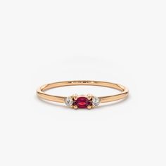 A brilliant oval Ruby (prong-set) sits prominently at the center of a thin 14K gold band with two glittering round cut diamonds on either side.



Item Details

Made to Order.
Gold KT: 14K
Custom Gold Color: Rose Gold, Yellow Gold, White Gold
Round Diamond: 2 pcs 1.3MM
Oval Ruby: 1 pc 3x2 MM
Total Diamond ctw: 0.02ctw
Total Ruby ctw: 0.12ctw
Diamond Color-Clarity: G Color SI Clarity
Setting Type: Prong
Band Width: 1.25mm Ruby Ring Simple, Oval Ruby Ring, 14k Gold Ruby Ring, Oval Cut Diamond Rings, Ruby Wedding Rings, Ruby Ring Gold, Emerald Rings, Minimal Ring, Ruby Wedding