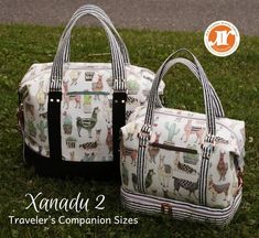 Xanadu II The Traveler's Companion PDF Sewing Bag | Etsy Sewing Bag Pattern, Small Gym Bag, Small Duffle Bag, Perfect Travel Bag, Everyday Handbag, Work Bag