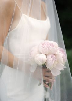 bride holding pink peony wedding bouquet in luxury coastal wedding Pink Peony Bouquet Wedding, Bride Bouquet Pink, Pink Peony Wedding, Peony Wedding Bouquet, Bouquet Luxury, Pink Peony Bouquet, Pink Peonies Wedding, Small Bridesmaid Bouquets, Small Bridal Bouquets