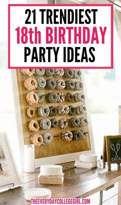 18th Birthday Party Ideas Food For An 18th Birthday Party, Decor For 18th Birthday Party, At Home 18th Birthday Ideas, 18th Birthday Drink Ideas, 18th Birthday Craft Ideas, Sweet 18th Birthday Ideas Decoration, Outdoor 18th Birthday Party Ideas, 18th Birthday Activities Ideas, Theme For 18th Birthday